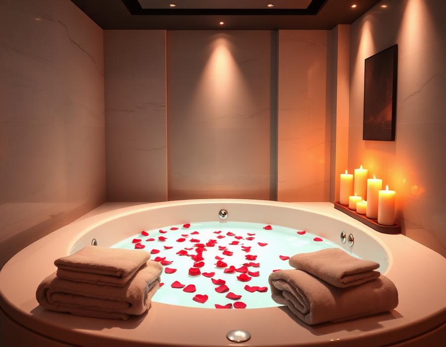 VIP private jacuzzi room for jacuzzi massage in Dubai